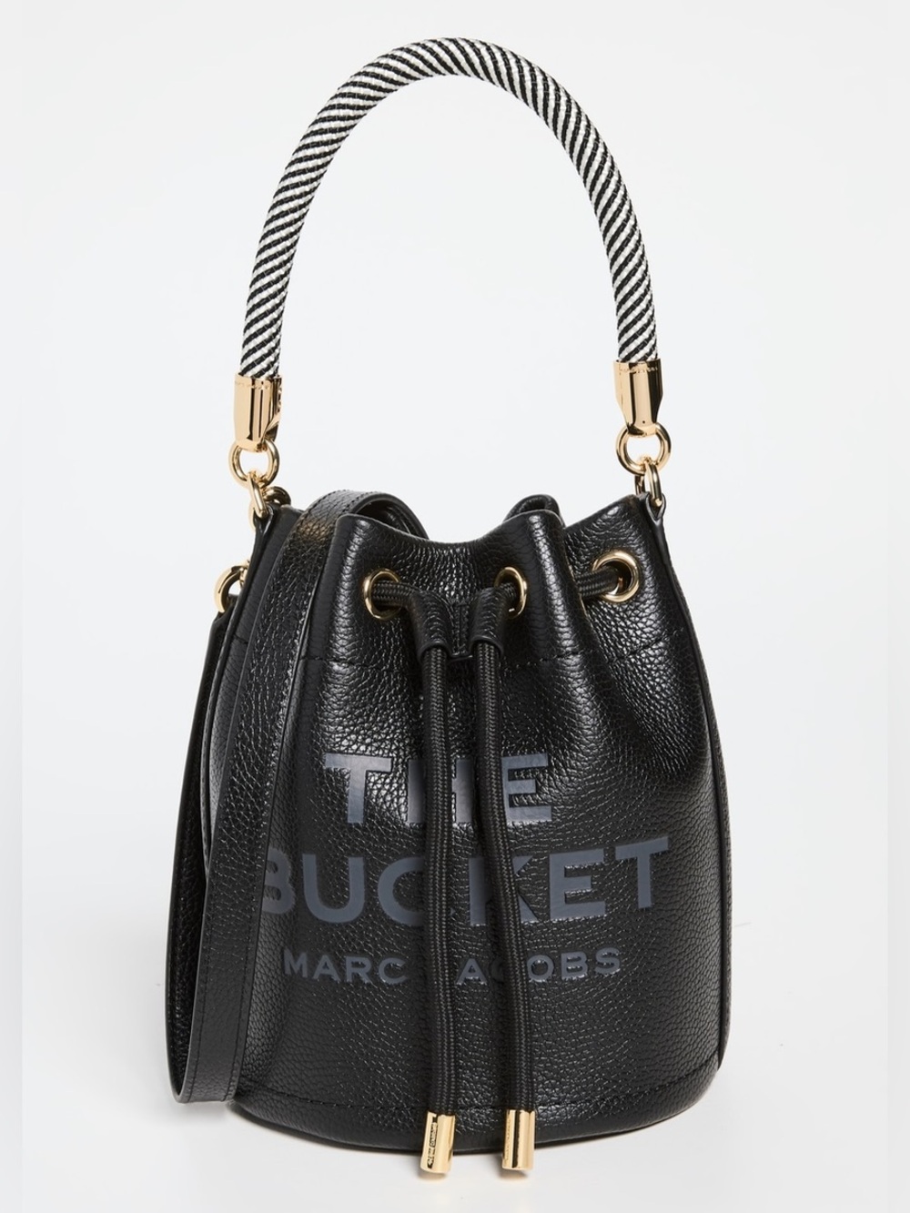 Marc Jacobs Black The Leather Bucket Crossbody Bag Luxury Quiet Luxury Downtown